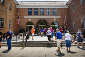 Front of the Baseball Hall of Fame building