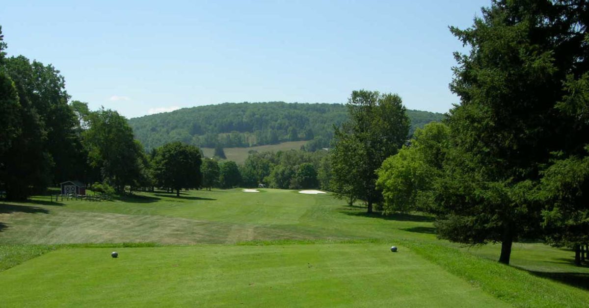 View from a golf tee box