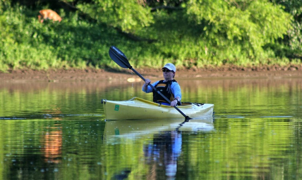 Person kayaking