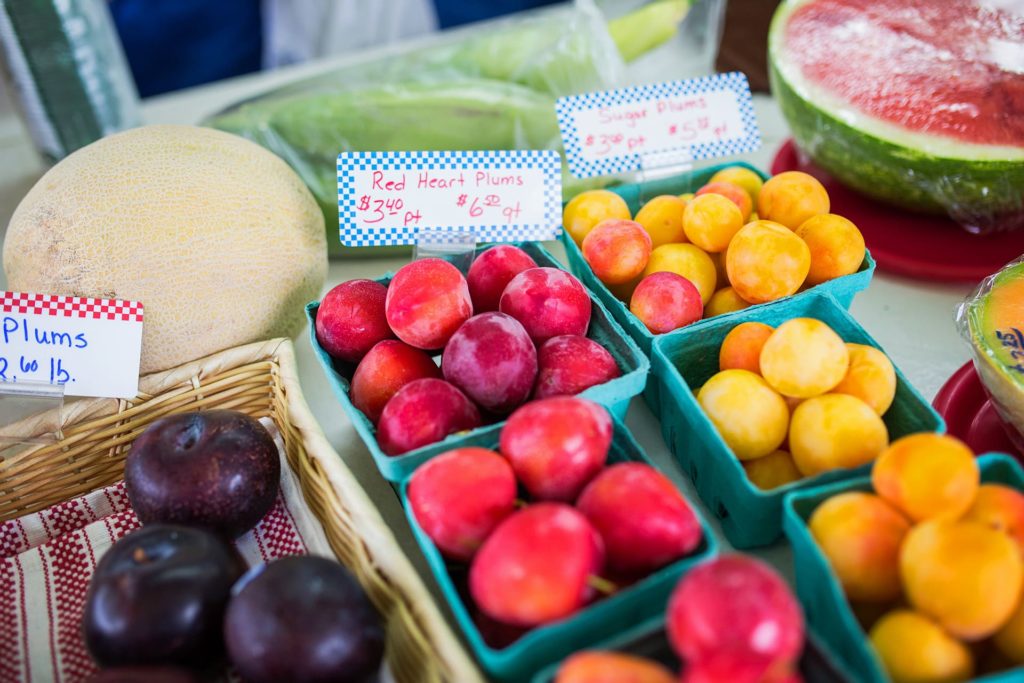 Plums for sale