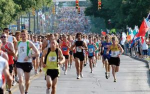 Boilermaker Road Race runners