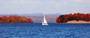 Sailboat on Hinckley Lake