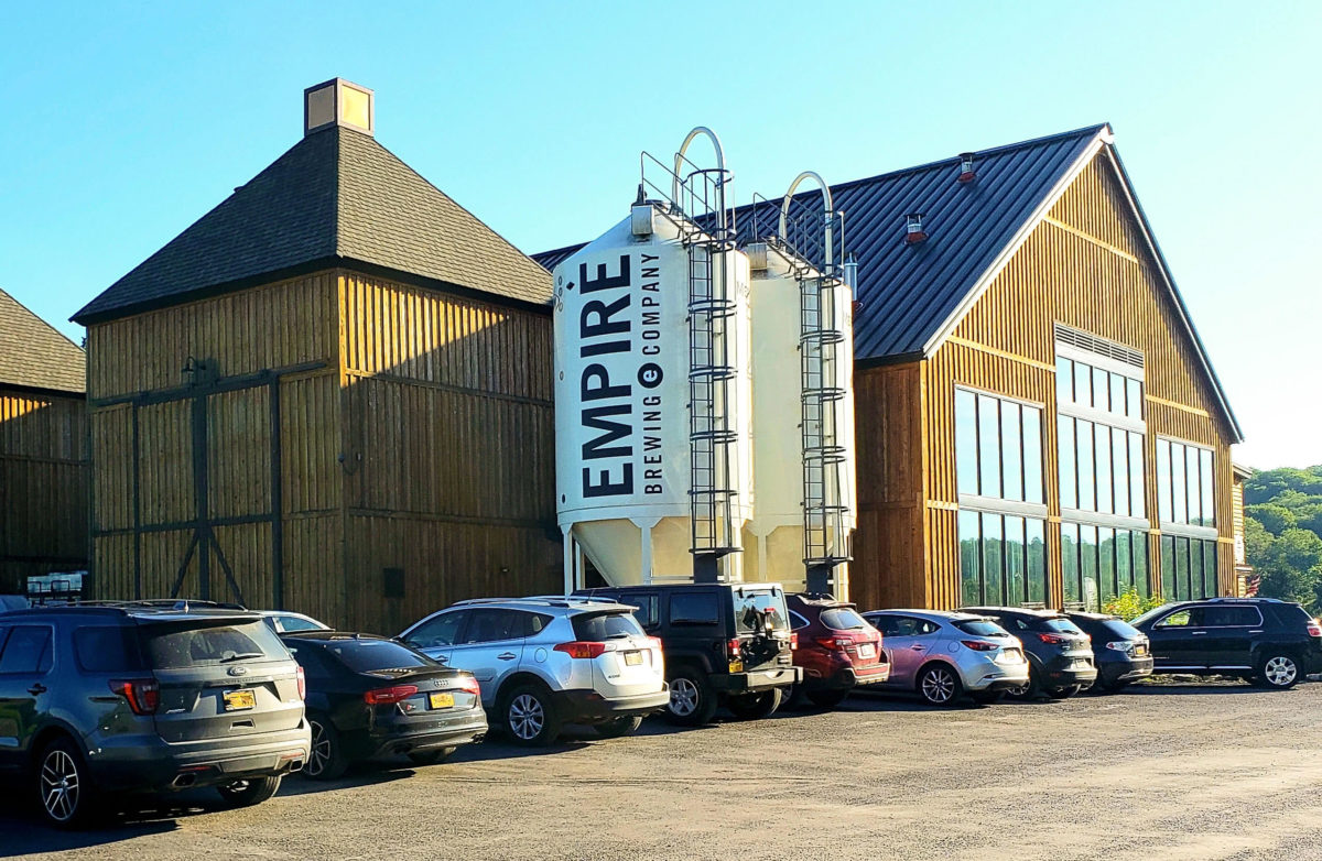Outside of Empire Farm Brewery