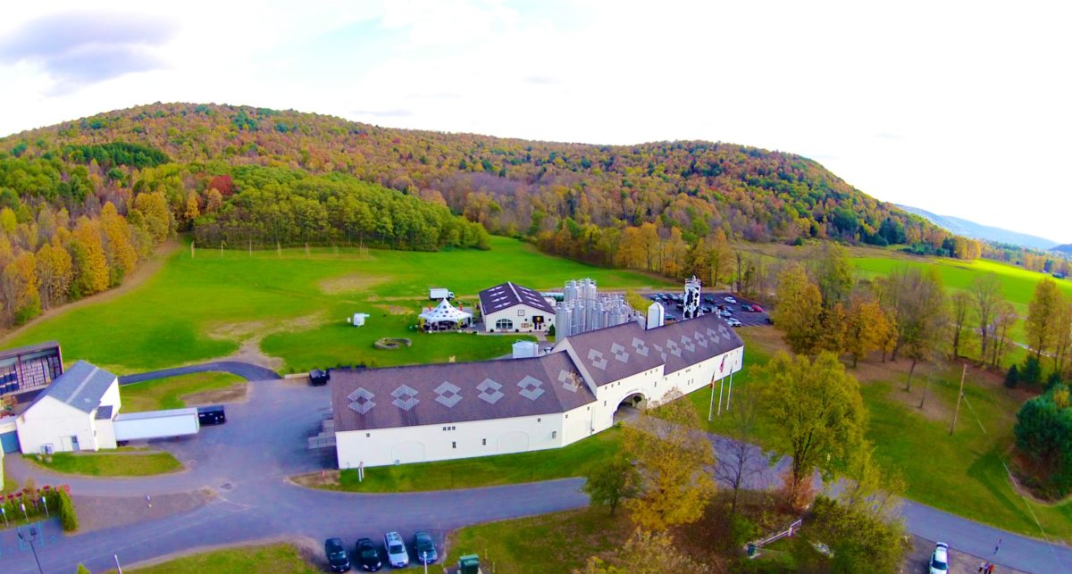 Ommegang Brewery aerial view