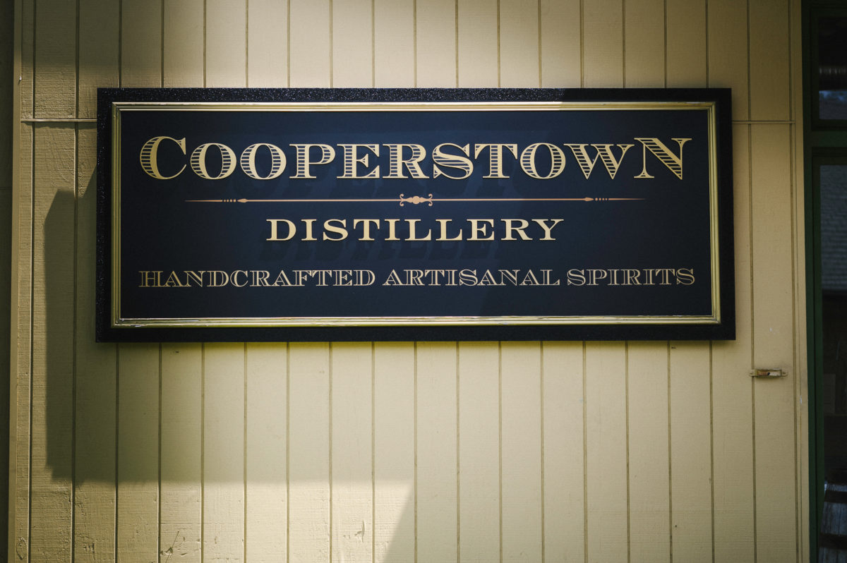 Cooperstown Distillery sign