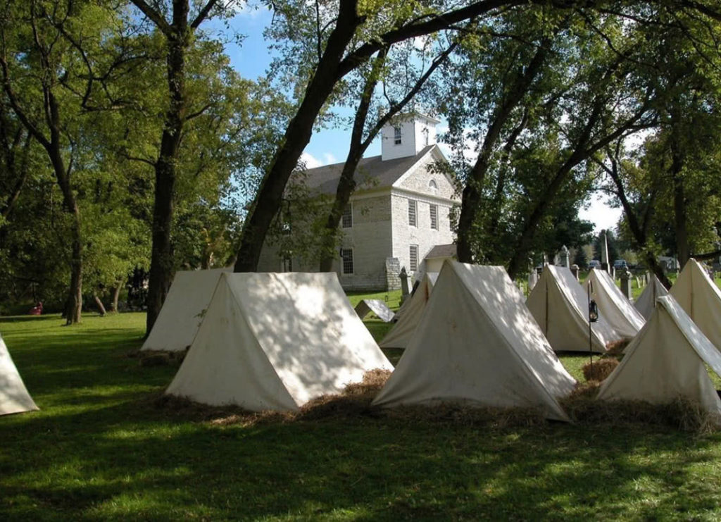 Tents at Fort Herkimer