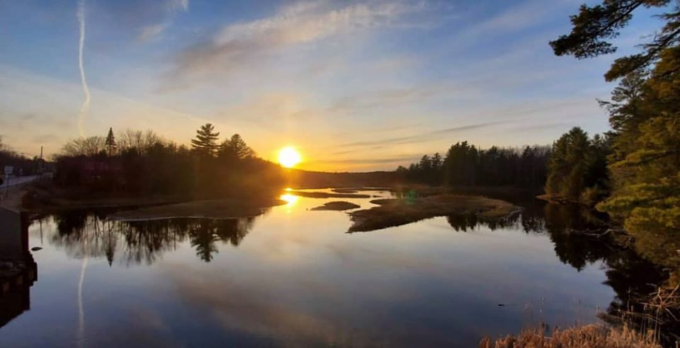 Sunset view in Old Forge