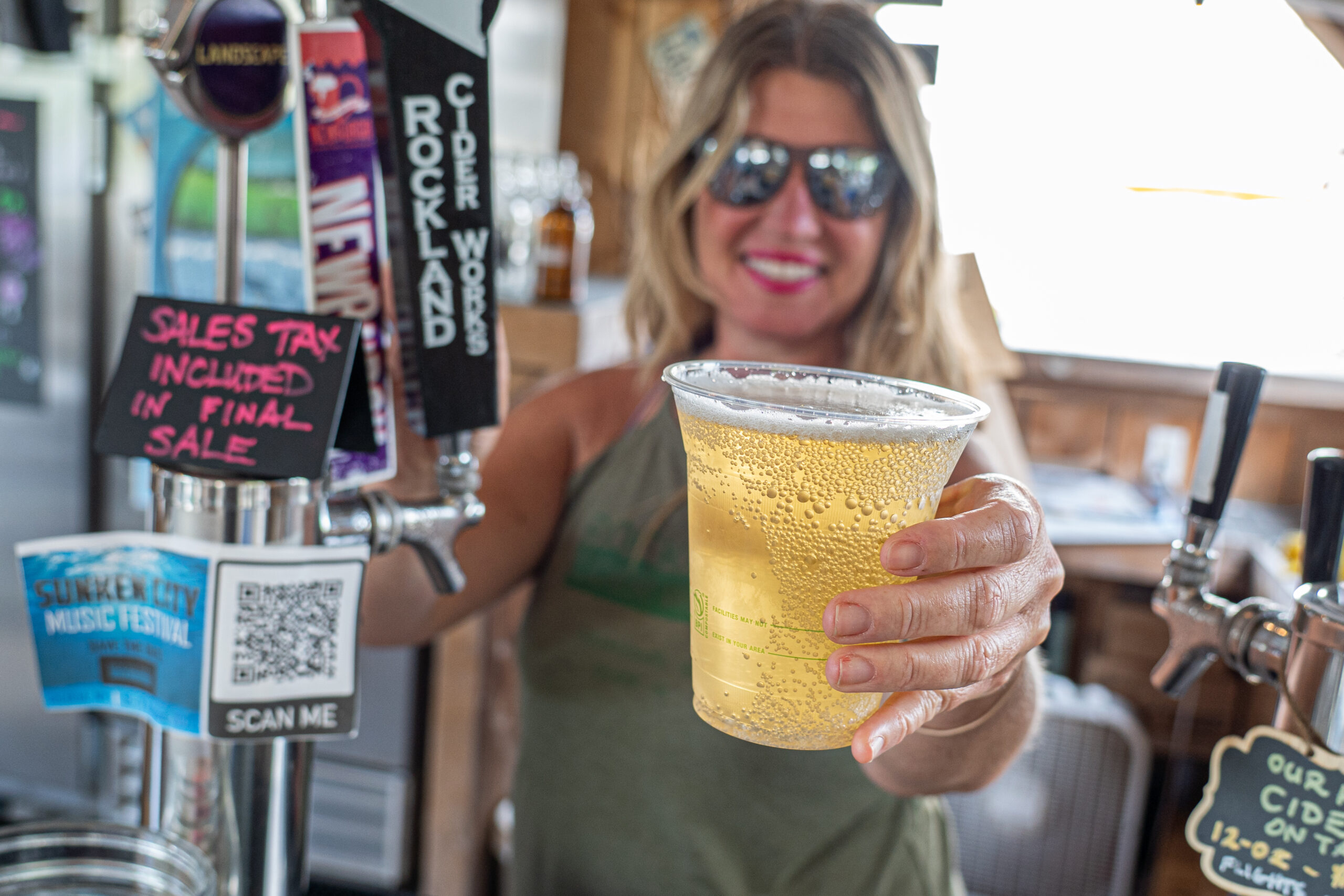 2022-SchoCo-Summer-Rockland Cider-Beer in Hand