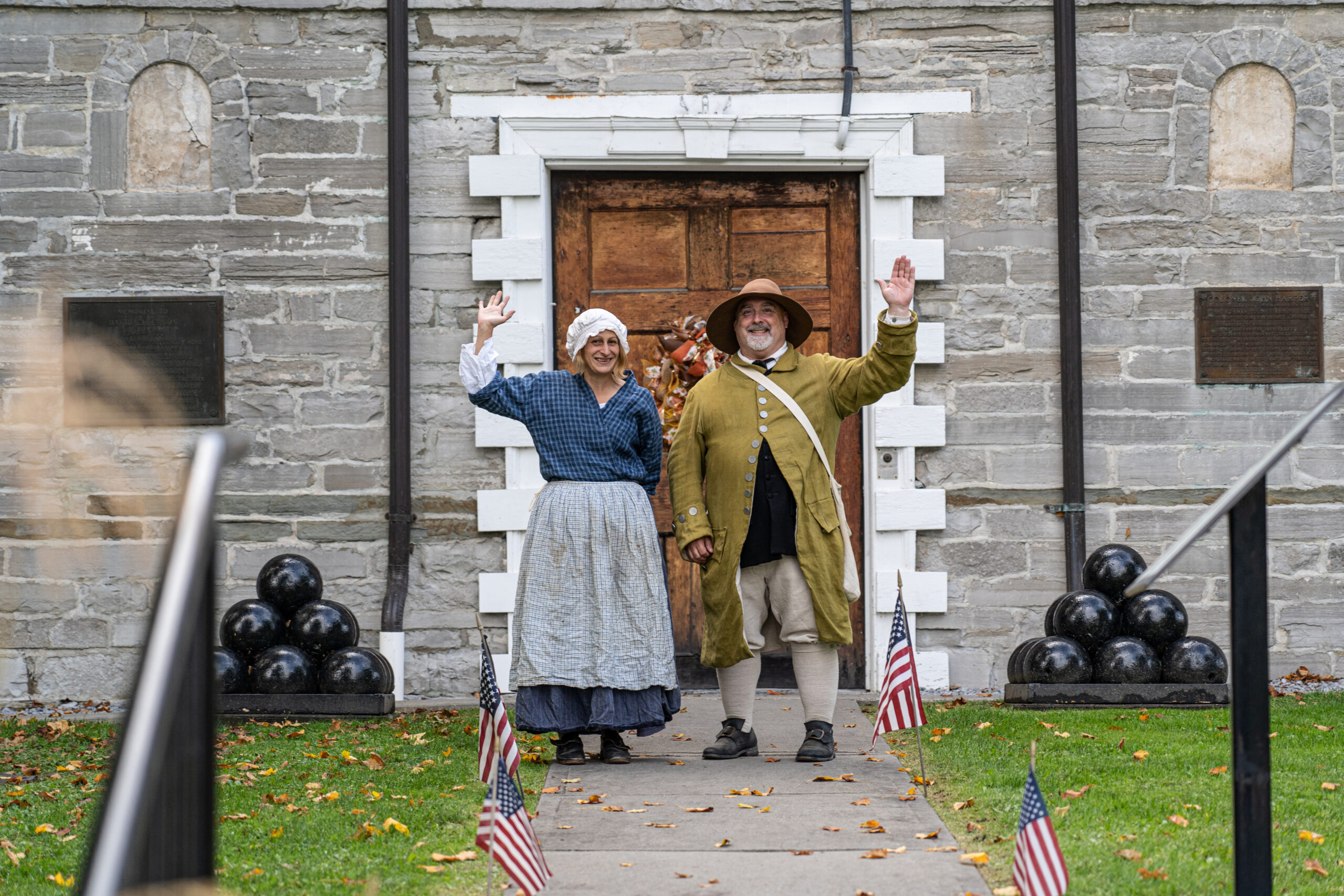 2022 SchoCo Fall- Old Stone Fort-Actors Waving